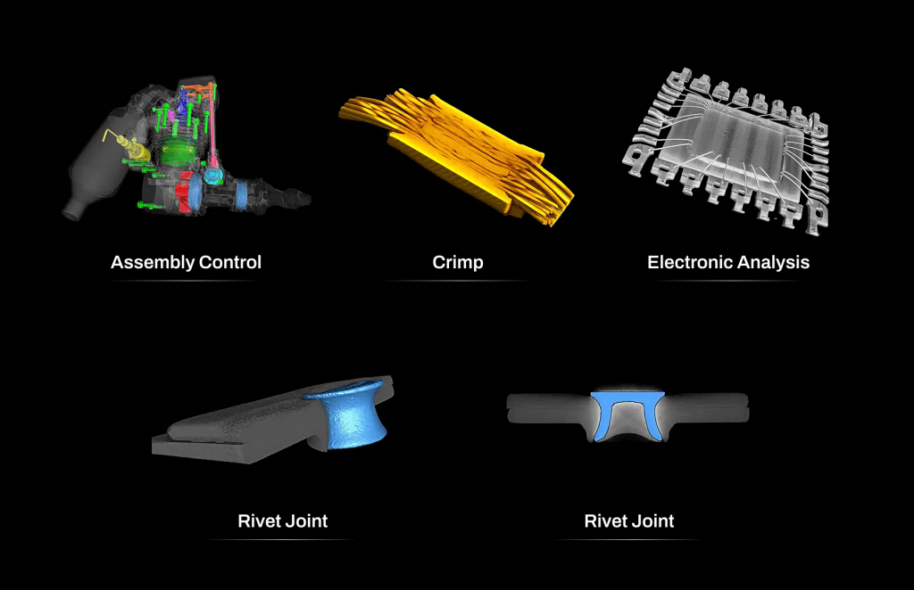 assembly control to electronics and riveted joints