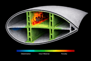 High-resolution industrial CT scan visualization