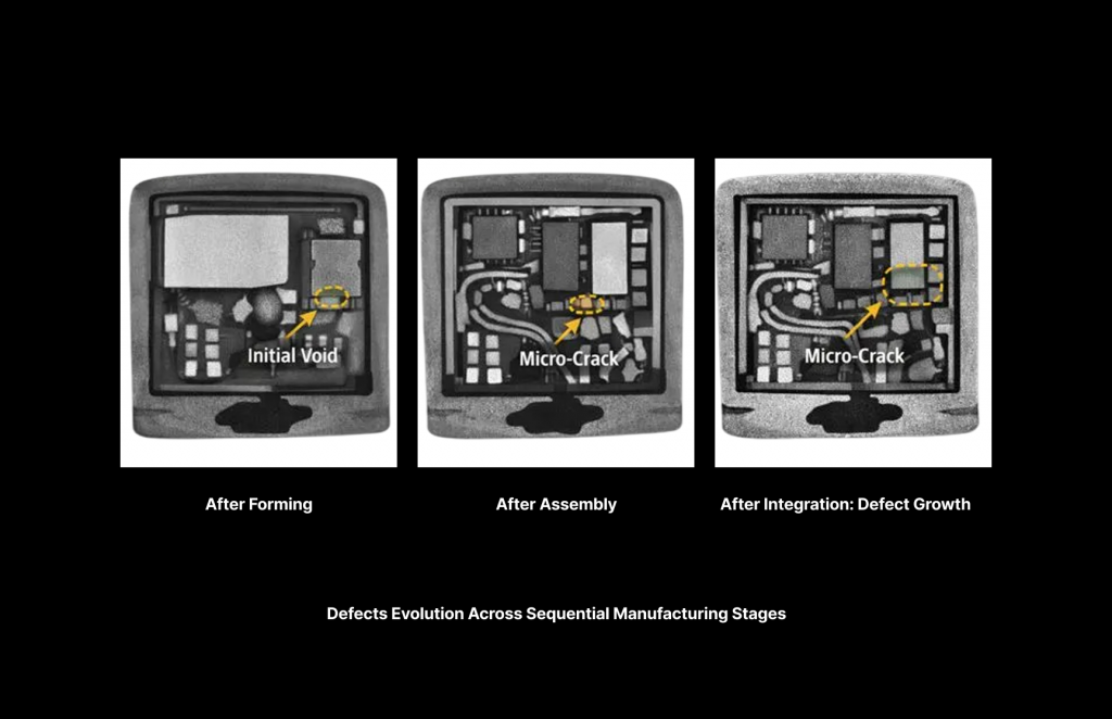 forming reveals initial internal features