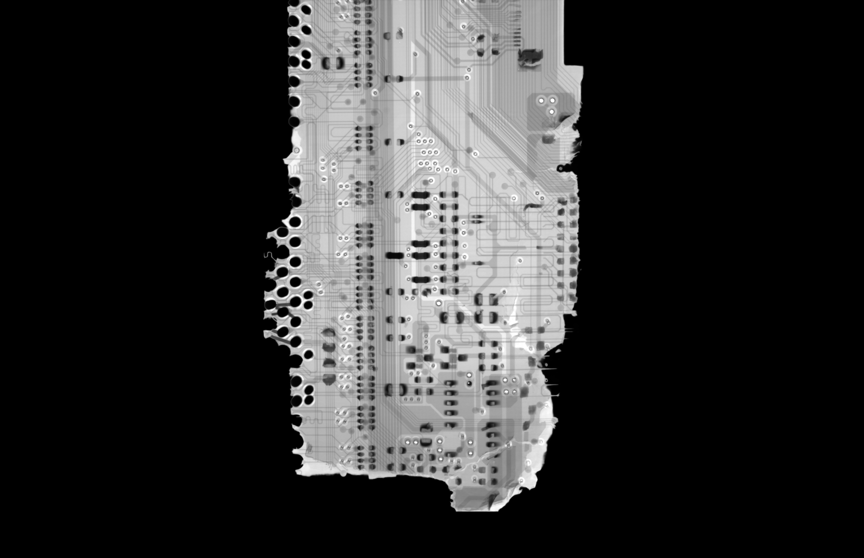 High-resolution X-ray image PCB