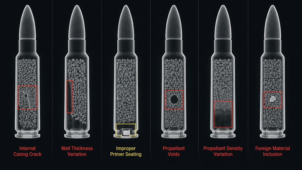 X-ray Inspection of Ammunition Manufacturing