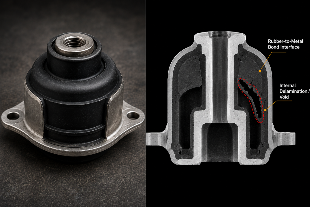 rubber-to-metal bonded component