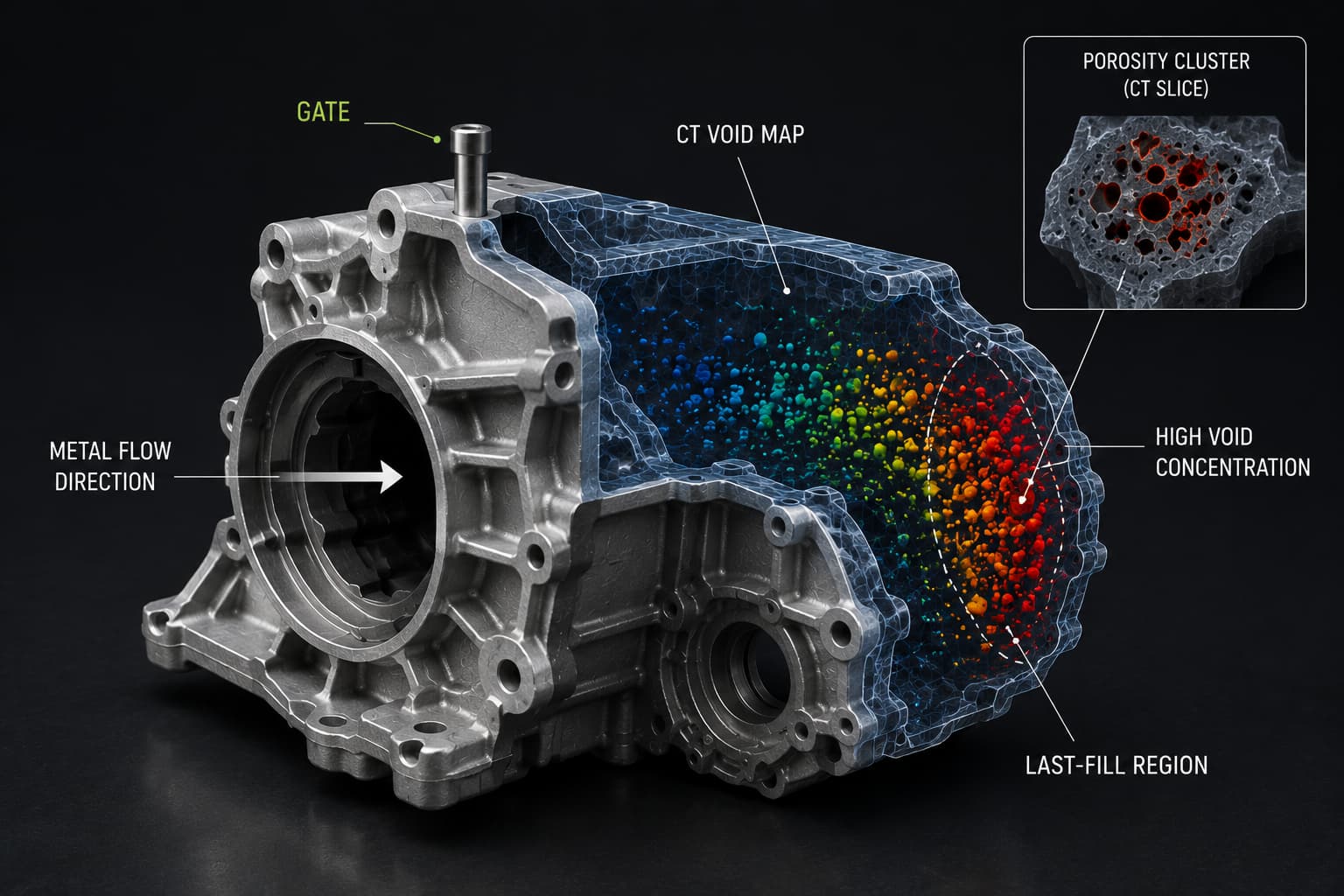 Conceptual illustration of CT void mapping
