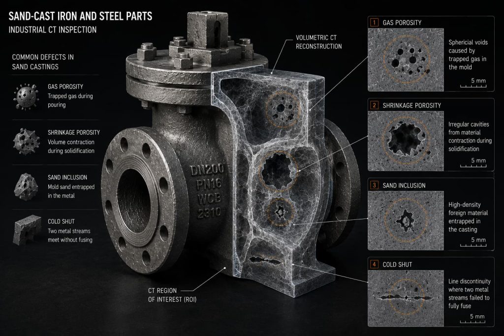 Conceptual visualization of CT inspection