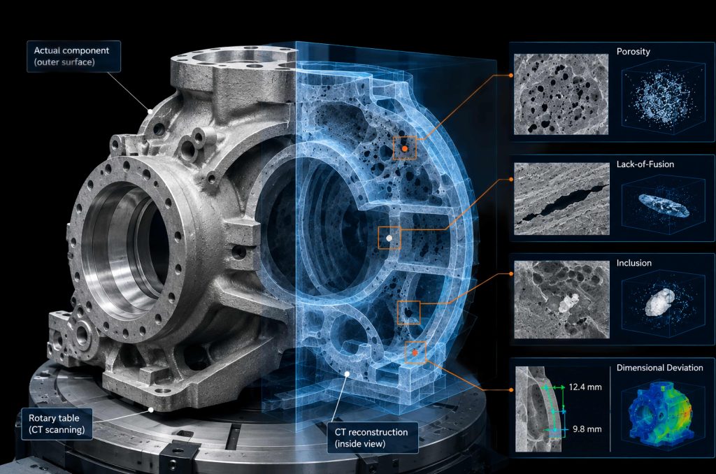 Conceptual visualization of high-energy CT inspection