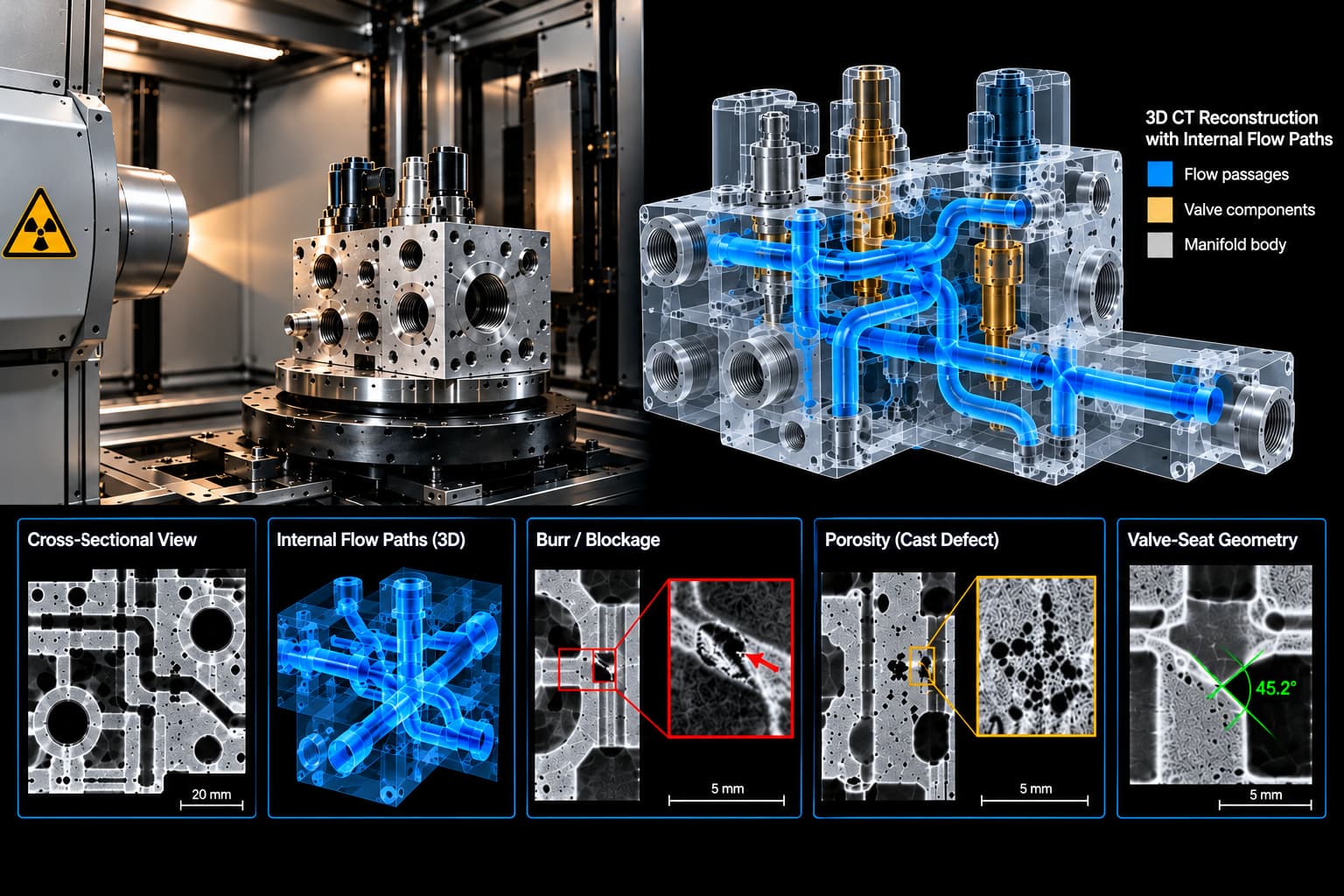 Industrial CT Reconstruction and Analysis Panels